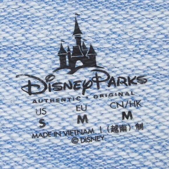 Disney Parks Mickey Mouse Heathered Blue Crewneck Sweatshirt Womens Size Small - Picture 3 of 6